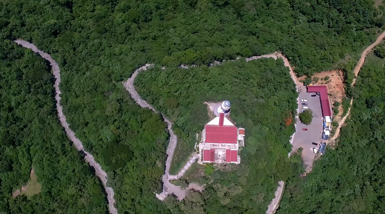 Cape bojeador lighthouse in burgos ilocos norte philippines