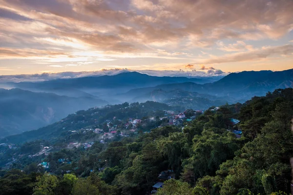 Mines View Park and Amburayan Valley at sunset