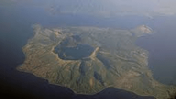 Taal Volcano from the air